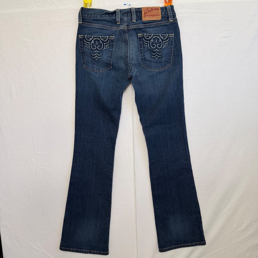 Y2K Bootcut Lucky Brand Sweet N Low Jeans Womens 2/26 Embroidered Pockets - Picture 2 of 8